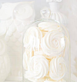 White frosting roses