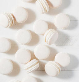 White macarons